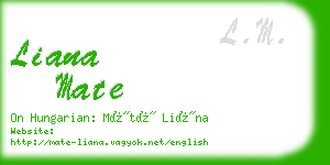 liana mate business card